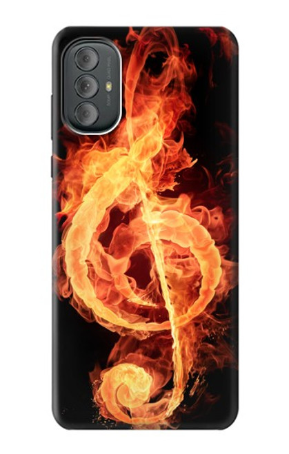 S0493 Music Note Burn Case For Motorola Moto G Power 2022, G Play 2023
