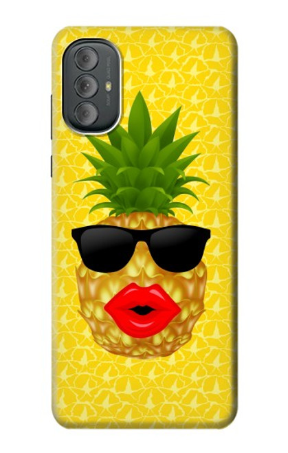 S2443 Funny Pineapple Sunglasses Kiss Case For Motorola Moto G Power 2022, G Play 2023