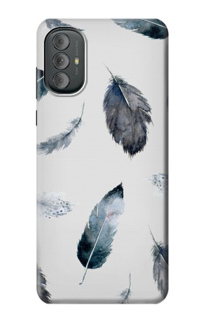 S3085 Feather Paint Pattern Case For Motorola Moto G Power 2022, G Play 2023