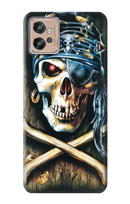 S0151 Pirate Skull Punk Rock Case For Motorola Moto G32