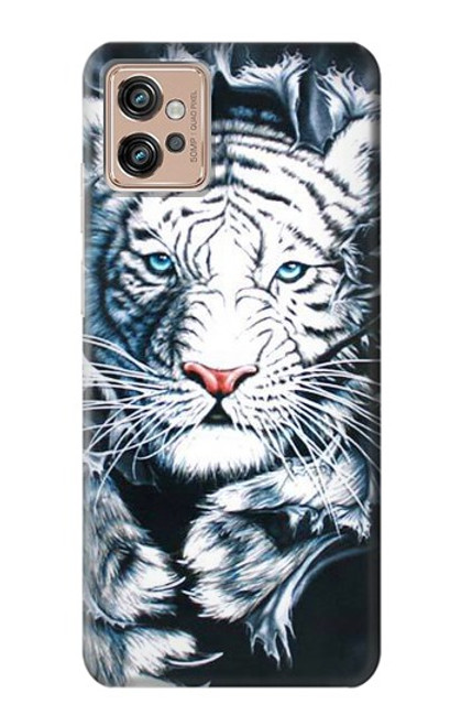 S0265 White Tiger Case For Motorola Moto G32