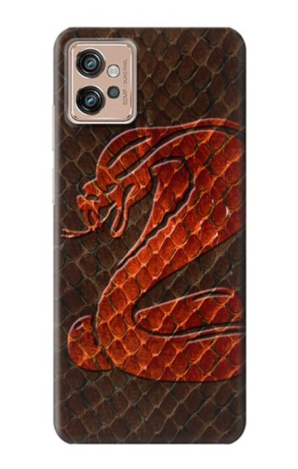 S0663 Cobra Snake Skin Case For Motorola Moto G32