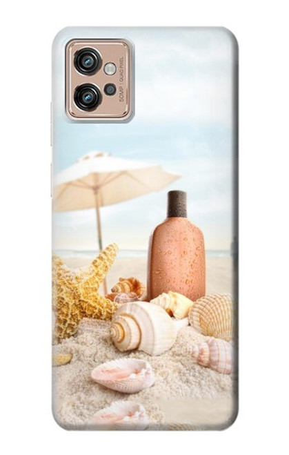 S1425 Seashells on The Beach Case For Motorola Moto G32