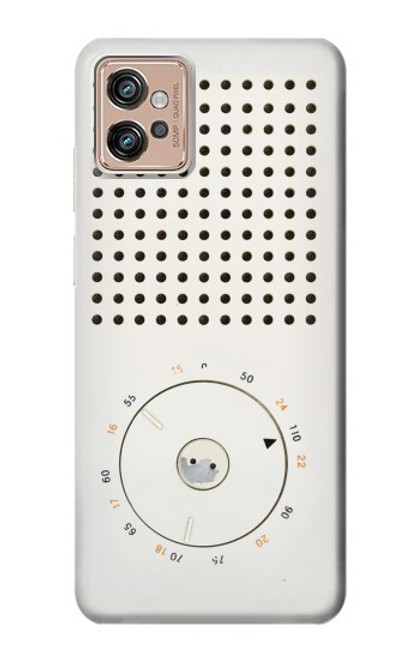 S1857 Retro Transistor Radio Case For Motorola Moto G32