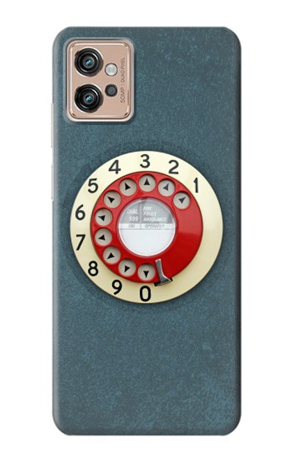 S1968 Rotary Dial Telephone Case For Motorola Moto G32