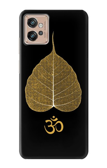 S2331 Gold Leaf Buddhist Om Symbol Case For Motorola Moto G32