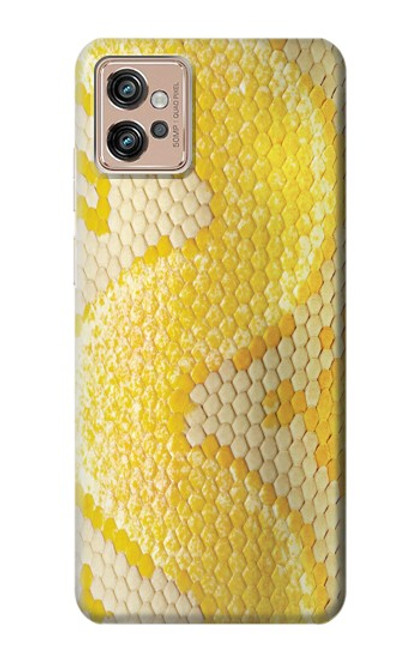 S2713 Yellow Snake Skin Graphic Printed Case For Motorola Moto G32