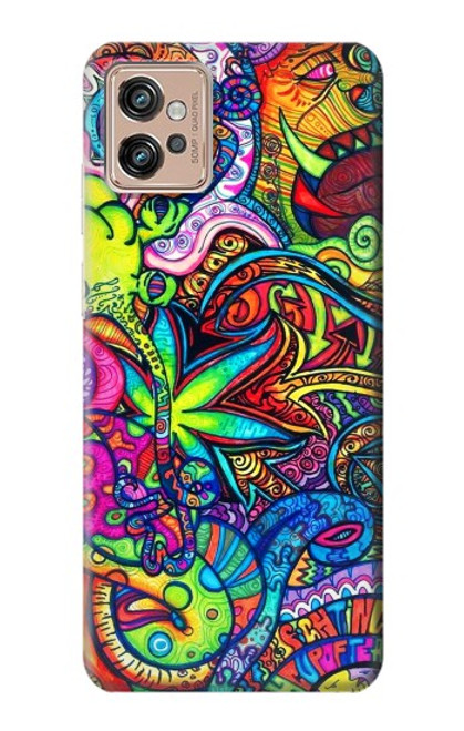 S3255 Colorful Art Pattern Case For Motorola Moto G32