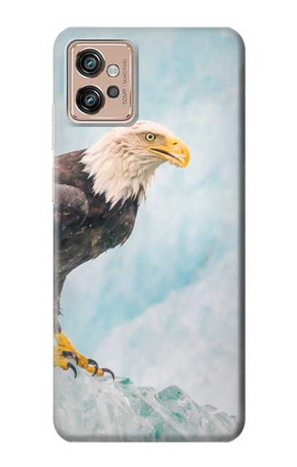S3843 Bald Eagle On Ice Case For Motorola Moto G32