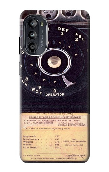 S0086 Payphone Vintage Case For Motorola Moto G52, G82 5G
