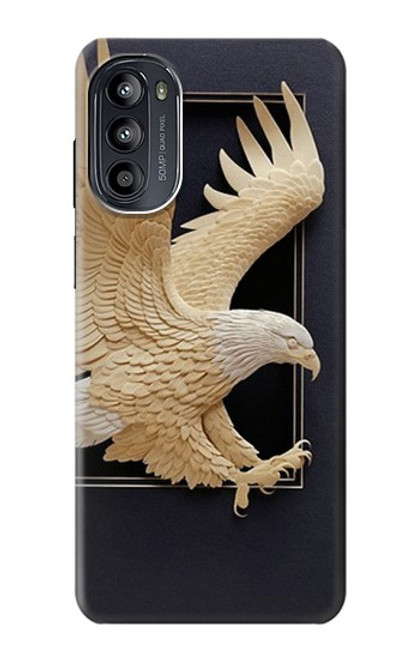 S1383 Paper Sculpture Eagle Case For Motorola Moto G52, G82 5G