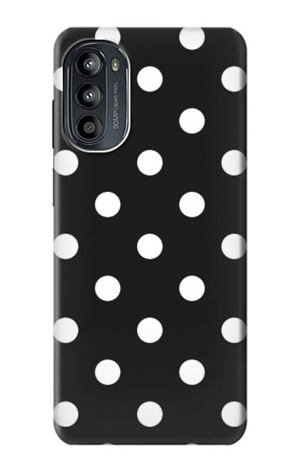 S2299 Black Polka Dots Case For Motorola Moto G52, G82 5G