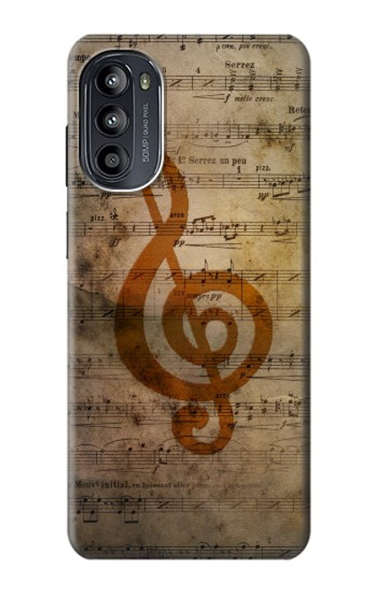 S2368 Sheet Music Notes Case For Motorola Moto G52, G82 5G