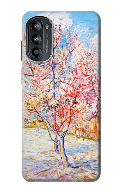 S2450 Van Gogh Peach Tree Blossom Case For Motorola Moto G52, G82 5G