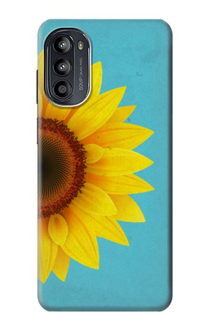 S3039 Vintage Sunflower Blue Case For Motorola Moto G52, G82 5G