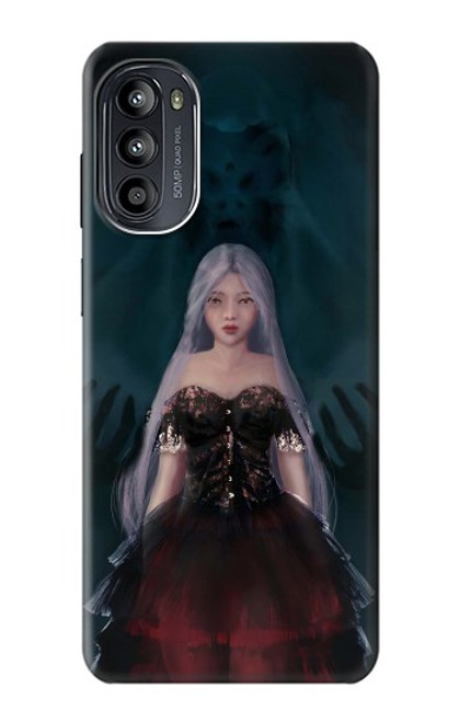 S3847 Lilith Devil Bride Gothic Girl Skull Grim Reaper Case For Motorola Moto G52, G82 5G