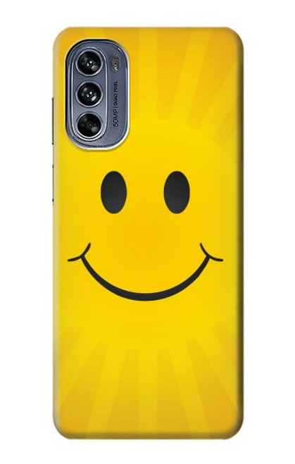 S1146 Yellow Sun Smile Case For Motorola Moto G62 5G