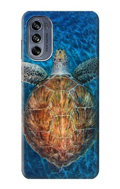 S1249 Blue Sea Turtle Case For Motorola Moto G62 5G