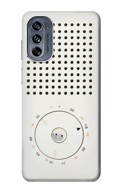 S1857 Retro Transistor Radio Case For Motorola Moto G62 5G