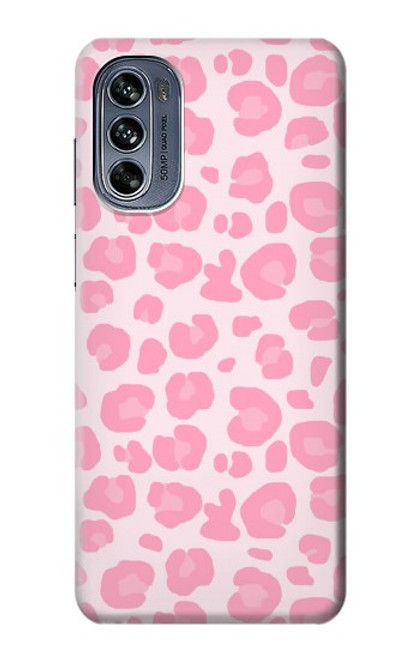 S2213 Pink Leopard Pattern Case For Motorola Moto G62 5G