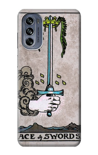 S2482 Tarot Card Ace of Swords Case For Motorola Moto G62 5G