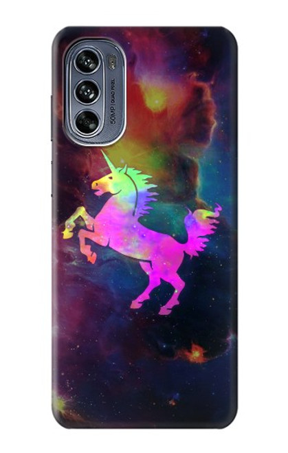 S2486 Rainbow Unicorn Nebula Space Case For Motorola Moto G62 5G