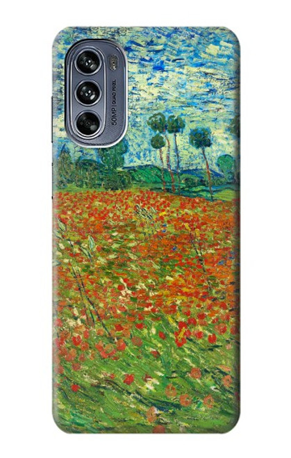 S2681 Field Of Poppies Vincent Van Gogh Case For Motorola Moto G62 5G