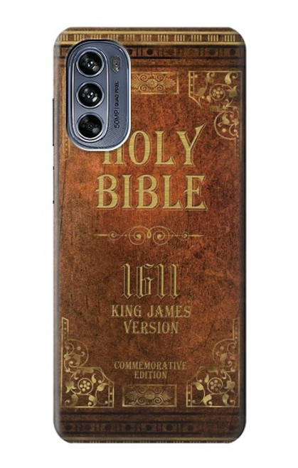 S2890 Holy Bible 1611 King James Version Case For Motorola Moto G62 5G