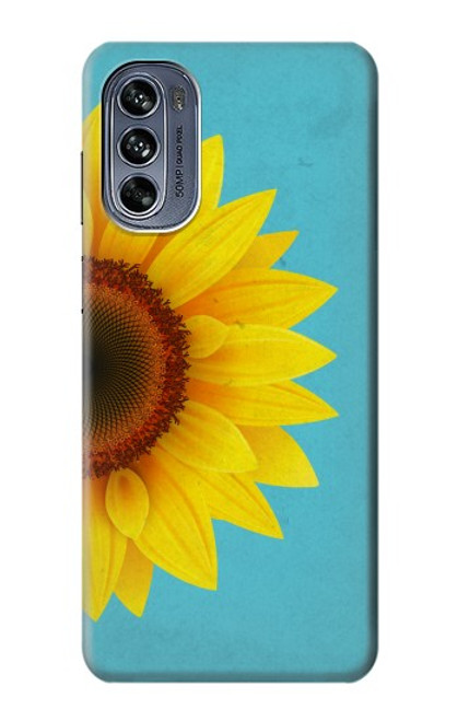 S3039 Vintage Sunflower Blue Case For Motorola Moto G62 5G