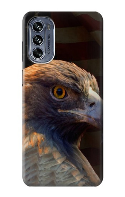 S3376 Eagle American Flag Case For Motorola Moto G62 5G