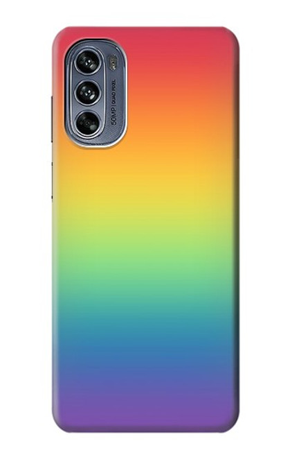 S3698 LGBT Gradient Pride Flag Case For Motorola Moto G62 5G