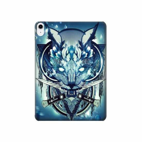 S1135 Wolf with knives Rock Hard Case For iPad 10.9 (2025,2022)