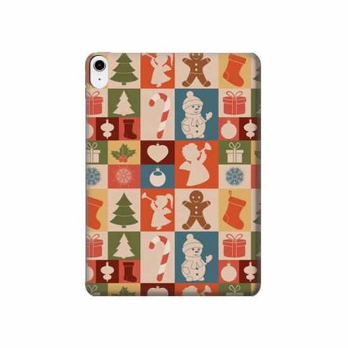 S2854 Cute Xmas Pattern Hard Case For iPad 10.9 (2022)