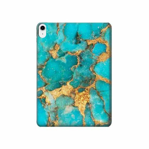 S2906 Aqua Turquoise Stone Hard Case For iPad 10.9 (2022)