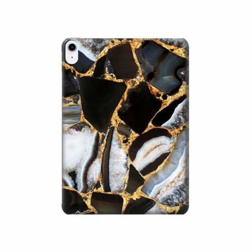 S3419 Gold Marble Graphic Print Hard Case For iPad 10.9 (2022)