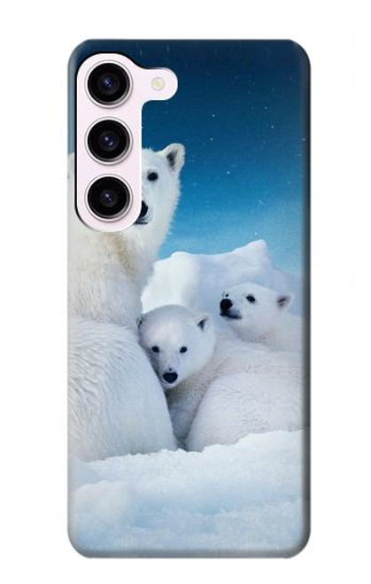 S0285 Polar Bear Family Arctic Case For Samsung Galaxy S23