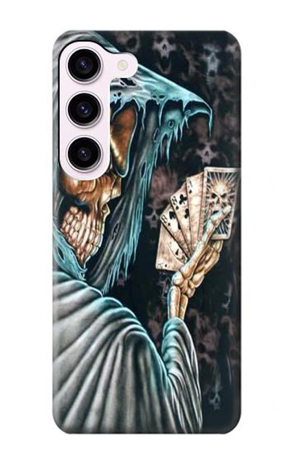 S0748 Grim Reaper Death Poker Case For Samsung Galaxy S23