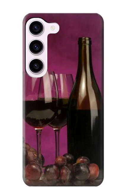 S0910 Red Wine Case For Samsung Galaxy S23