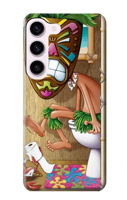 S1702 Tiki Man Toilet Case For Samsung Galaxy S23