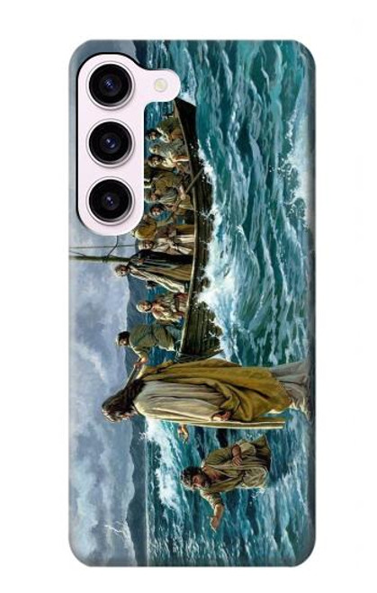 S1722 Jesus Walk on The Sea Case For Samsung Galaxy S23