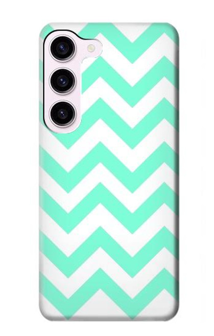 S1723 Mint Chevron Zigzag Case For Samsung Galaxy S23