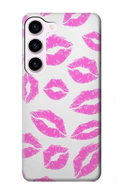 S2214 Pink Lips Kisses Case For Samsung Galaxy S23