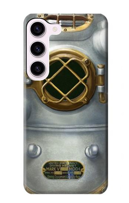 S2646 Vintage Deep Sea Diver Helmet Case For Samsung Galaxy S23