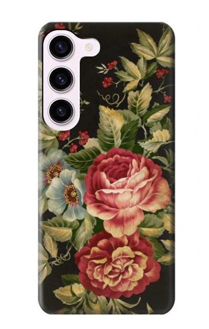 S3013 Vintage Antique Roses Case For Samsung Galaxy S23