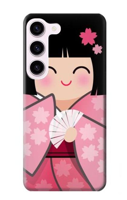 S3042 Japan Girl Hina Doll Kimono Sakura Case For Samsung Galaxy S23