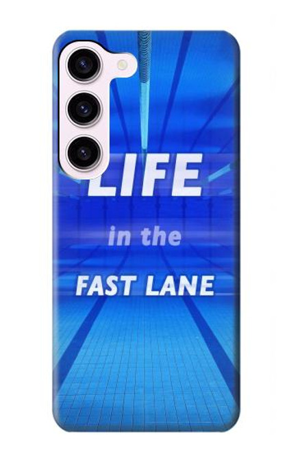 S3136 Life in the Fast Lane Swimming Pool Case For Samsung Galaxy S23