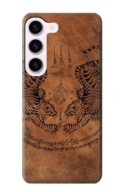 S3209 Sak Yant Twin Tiger Case For Samsung Galaxy S23