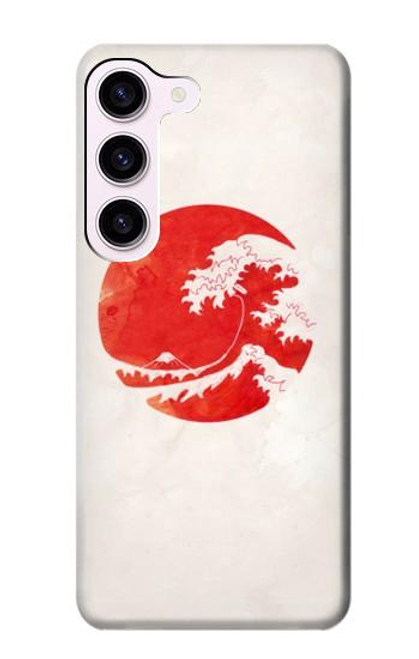 S3237 Waves Japan Flag Case For Samsung Galaxy S23