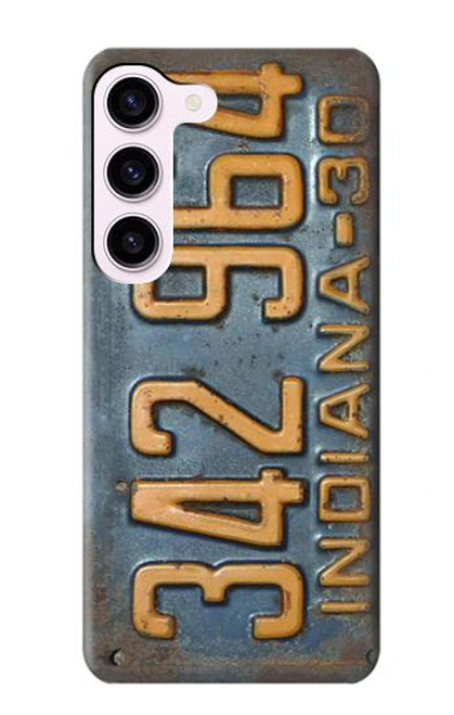 S3750 Vintage Vehicle Registration Plate Case For Samsung Galaxy S23