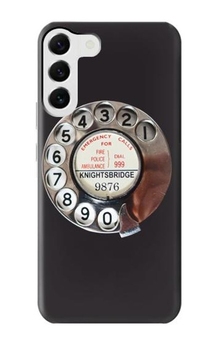 S0059 Retro Rotary Phone Dial On Case For Samsung Galaxy S23 Plus